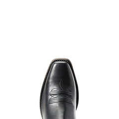 Round Up Square Toe Western Boot Women - LIMOUSINE BLACK