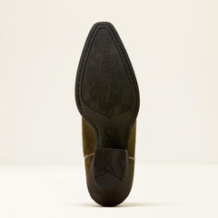 Chandler X Toe Western Boot Women - SOFT OLIVE SUEDE
