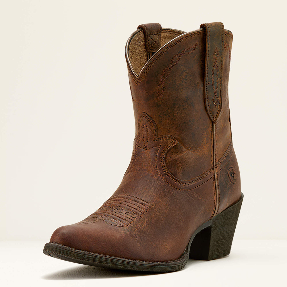 Maggie J Toe Western Boot Women - SASSY BROWN