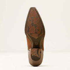 Bradley Western Boot Women - COFFEE SUEDE/DESERT SNAKE PRINT