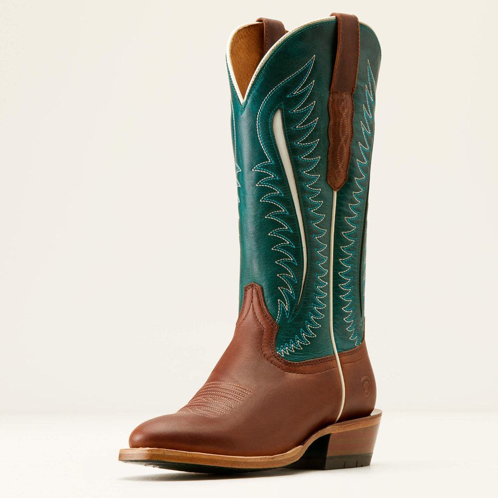 Futurity Limited Western Boot Women - UMBER RUST/TURQUOISE NIGHTS