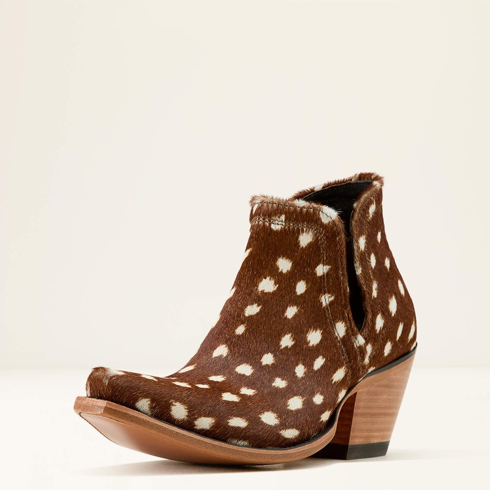 Dixon X Toe Western Boot Women - HAIR ON DEER PRINT