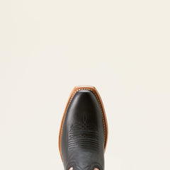 Futurity Flash K Toe Western Boot Women - MIDNIGHT BLACK/ROSE GOLD SHINE