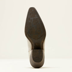Bradley Western Boot Women - CLOUD WHITE SUEDE/EMBOSSED PEARL