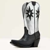 Starlight X Toe Western Boot Women - OBSIDIAN/SHINY BUCKLE