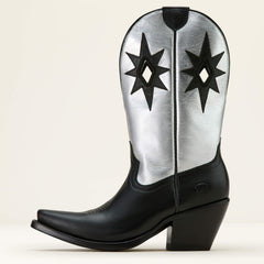 Starlight X Toe Western Boot Women - OBSIDIAN/SHINY BUCKLE