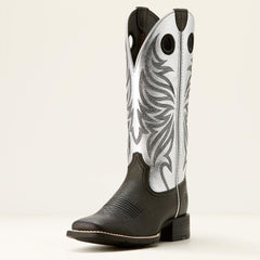 Round Up Ryder Western Boot Women - DARK CARBON/ANTIQUE SILVER