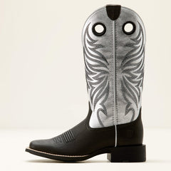 Round Up Ryder Western Boot Women - DARK CARBON/ANTIQUE SILVER