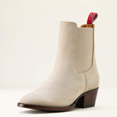 Bench Made Eleanor Almond Toe Chelsea Boot Women - LIGHT FAWN SUEDE