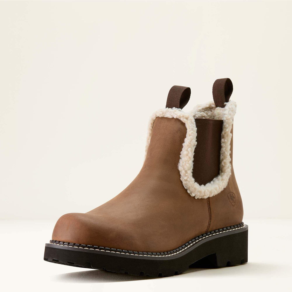 Fatbaby Chelsea Cozy Western Boot Women - DISTRESSED BROWN/CREAM