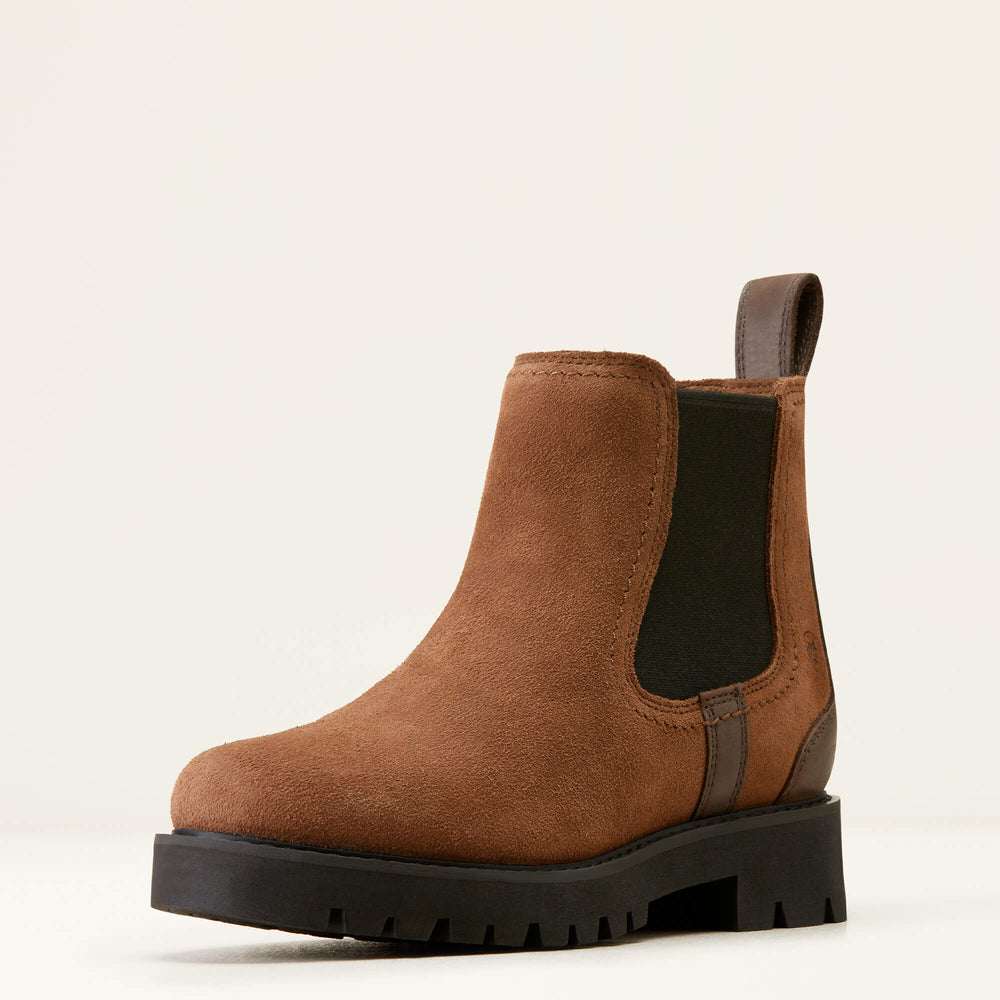 Wexford Lug Waterproof Chelsea Boot Women - DARK EARTH
