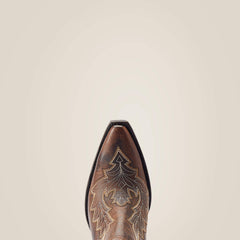 Dixon Low Heel Western Boot Women - RHINO TAN