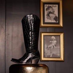 Casanova X Toe Western Boot Women - LUXE CAVIAR CROC PRINT