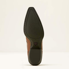 Heritage Bliss X Toe Western Boot Women - DARK TAN