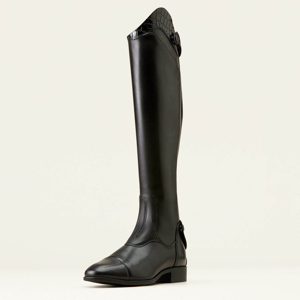 Palisade Show Tall Riding Boot Women - BLACK/BLACK CROC PRINT