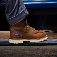Rebar Lift Waterproof Work Boot Women - DISTRESSED BROWN