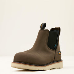 Rebar Wedge Chelsea Waterproof Composite Toe Work Boot Women - GREY