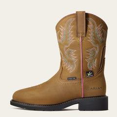 Krista MetGuard Steel Toe Work Boot Women - DARK BROWN