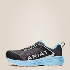 Outpace Composite Toe Work Shoe Women - GREY SNAKE MESH