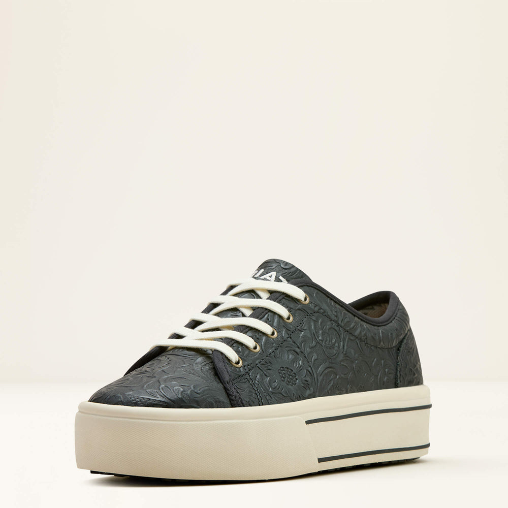 Skylar Shoe Women - BLACK FLORAL EMBOSS