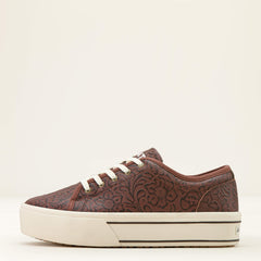 Skylar Shoe Women - BROWN FLORAL EMBOSS