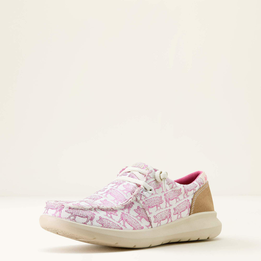 Hilo Shoe Women - PINK PIGGY PRINT/AGED TAN