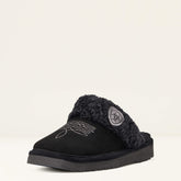 Jackie Square Toe Slipper Women - BLACK