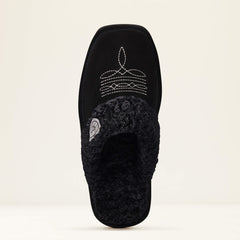 Jackie Square Toe Slipper Women - BLACK
