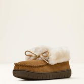 Moccasin Bootie Slipper Women - BROWN