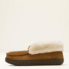 Moccasin Bootie Slipper Women - BROWN