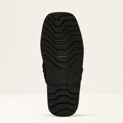 Jackie Square Toe Stack Slipper Women - BLACK