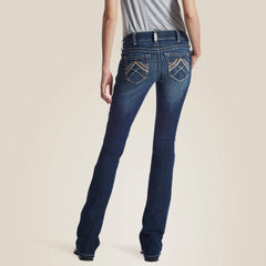 R.E.A.L. Low Rise Stretch Rosy Whipstitch Boot Cut Jean Women - LAKESHORE
