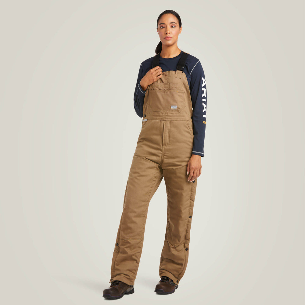 Rebar DuraCanvas Stretch Insulated Bib Women - FIELD KHAKI