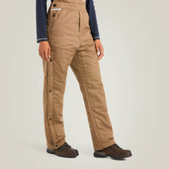 Rebar DuraCanvas Stretch Insulated Bib Women - FIELD KHAKI