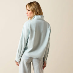 Asheville Snap Shirt Women - LIGHT WASH INDIGO