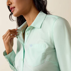 Team Kirby Shirt Women - DUSTY AQUA
