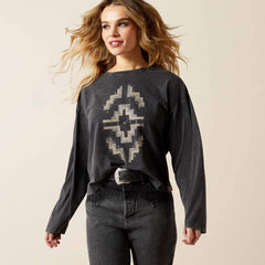 Hesperia T-Shirt Women - BLACK MINERAL WASH