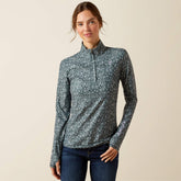 Lowell 3.0 1/4 Zip Baselayer Women - FLOWER DITSY