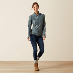 Lowell 3.0 1/4 Zip Baselayer Women - FLOWER DITSY