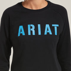 Rebar Cotton Strong Block T-Shirt Women - BLACK