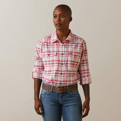 Rebar Made Tough DuraStretch Work Shirt Women - CHERRIES JULIBEE PLAID
