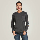 Rebar Workman Logo T-Shirt Women - CHARCOAL HEATHER