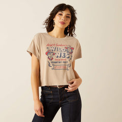 Sendero x Ariat Wild West Country Fest T-Shirt Women - SAVANNAH TAN MINERAL WASH