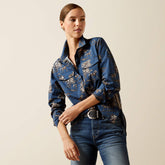 Wolseley Shirt Women - NAVY TOILE