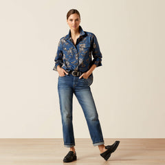 Wolseley Shirt Women - NAVY TOILE