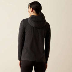 Rebar Cotton Strong Hooded T-Shirt Women - CHARCOAL HEATHER