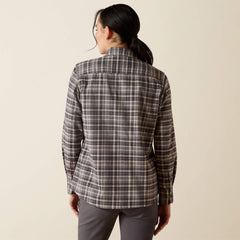 Rebar Flannel DuraStretch Work Shirt Women - CHARCOAL GREY