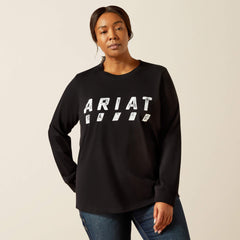 Rebar Cotton Strong Logo T-Shirt Women - BLACK