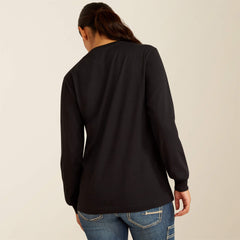 Rebar Cotton Strong Logo T-Shirt Women - BLACK