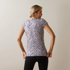 Snaffle T-Shirt Women - LAVENDER HEATHER